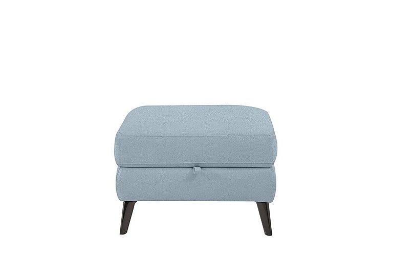 Axel Fabric Storage Footstool - Baby Blue