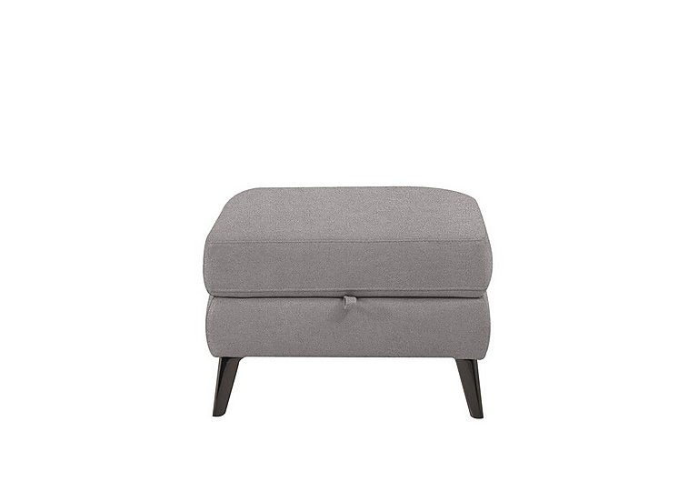 Axel Fabric Storage Footstool - R27 Pewter