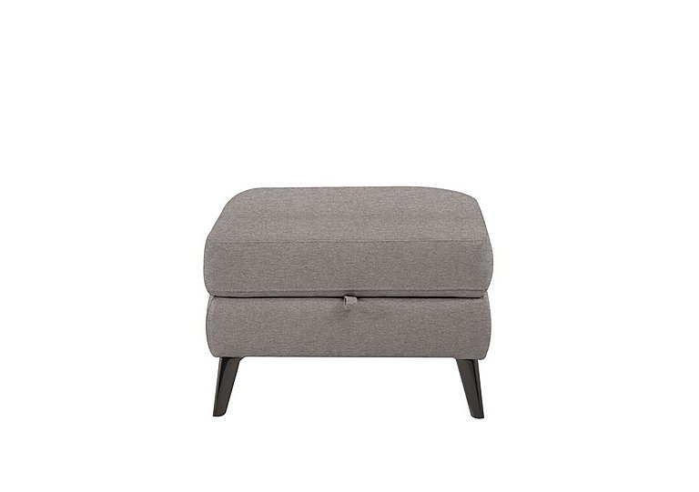 Axel Fabric Storage Footstool - Wild Dove