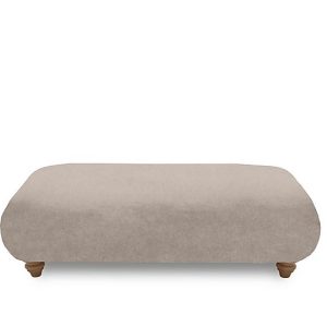 Boutique Collection  Blenheim Bench Stool  Darwin Mink with Oak Feet | Bed Sava