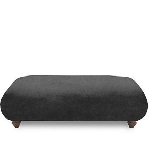 Boutique Collection  Blenheim Bench Stool  Darwin Raven with Walnut Feet | Bed Sava