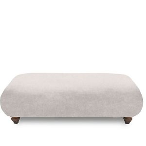 Boutique Collection  Blenheim Bench Stool  Darwin Silver with Walnut Feet | Bed Sava