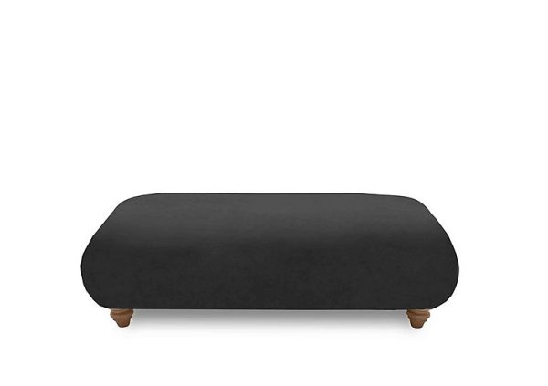 Boutique Collection  Blenheim Bench Stool  Marlborough Raven with Oak Feet | Bed Sava