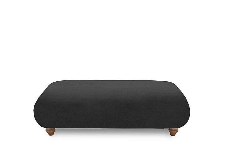 Boutique Collection - Blenheim Bench Stool - Marlborough Raven with Oak Feet