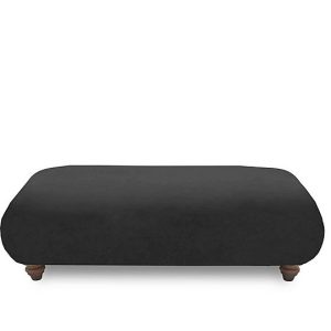 Boutique Collection  Blenheim Bench Stool  Marlborough Raven with Walnut Feet | Bed Sava