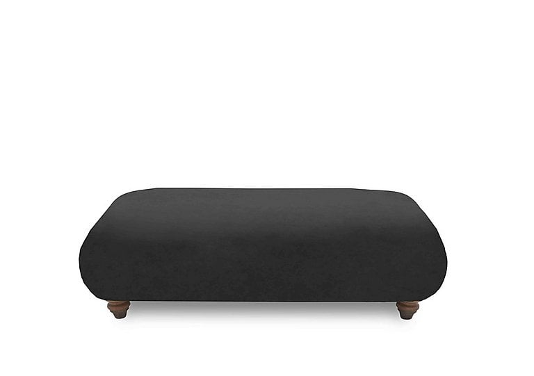 Boutique Collection - Blenheim Bench Stool - Marlborough Raven with Walnut Feet