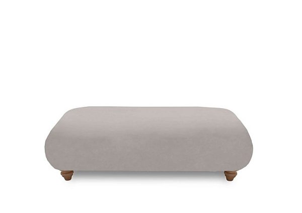 Boutique Collection  Blenheim Bench Stool  Marlborough Silver with Oak Feet | Bed Sava