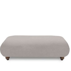 Boutique Collection  Blenheim Bench Stool  Marlborough Silver with Walnut Feet | Bed Sava