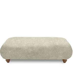 Boutique Collection  Blenheim Bench Stool  Savoy Mink with Oak Feet | Bed Sava
