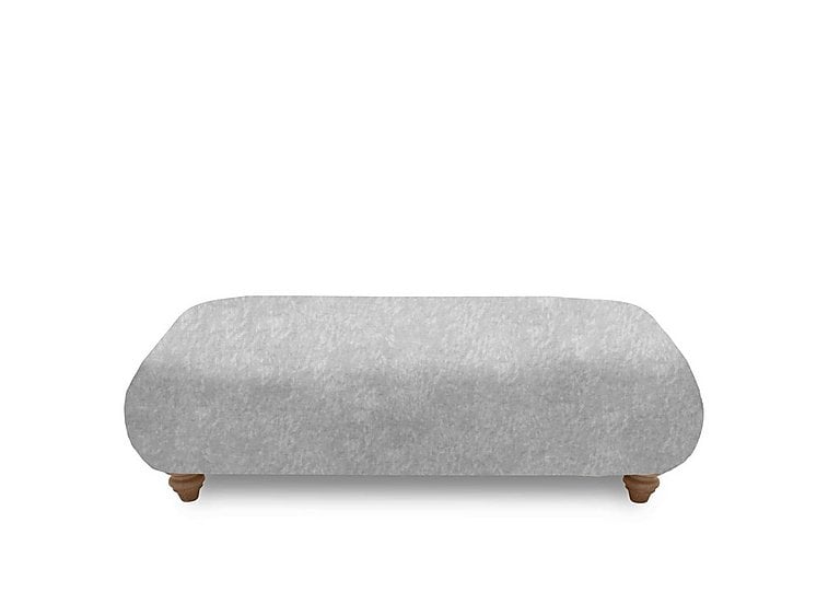 Boutique Collection - Blenheim Bench Stool - Savoy Silver with Oak Feet