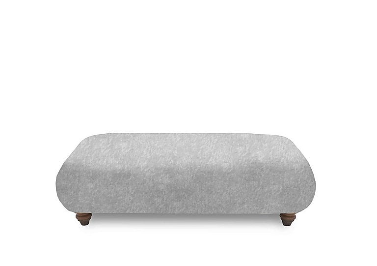 Boutique Collection - Blenheim Bench Stool - Savoy Silver with Walnut Feet