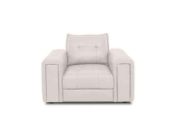 Boutique Goliath Leather Chair with Storage Drawer  Cotton | Bed Sava