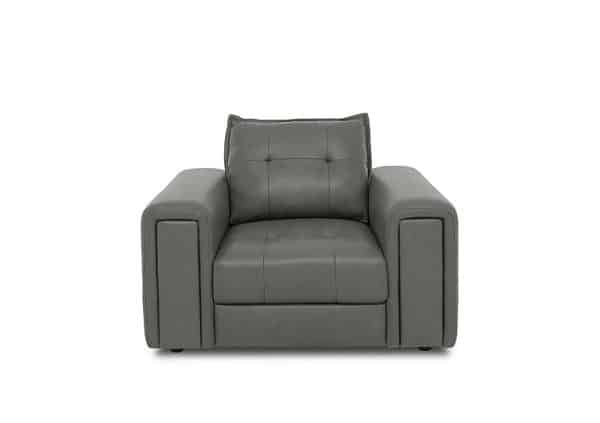 Boutique Goliath Leather Chair with Storage Drawer  Elephant | Bed Sava