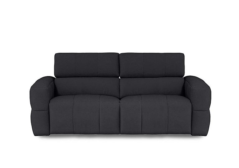 Cube Fabric 3 Seater Power Recliner Sofa with Power Headrests