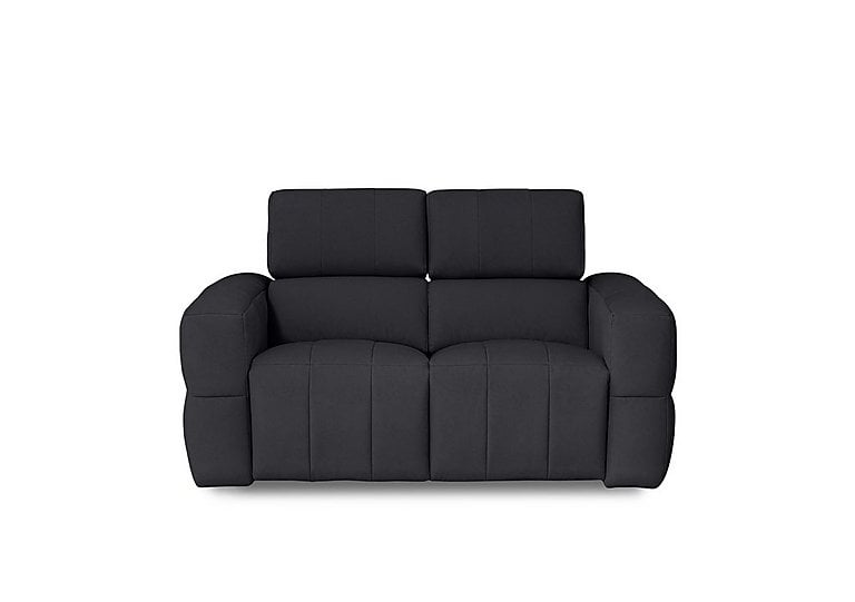 Cube Fabric 2 Seater Power Recliner Sofa with Power Headrests