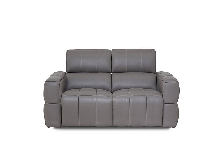 Cube Leather 2 Seater Power Recliner Sofa with Power Headrests