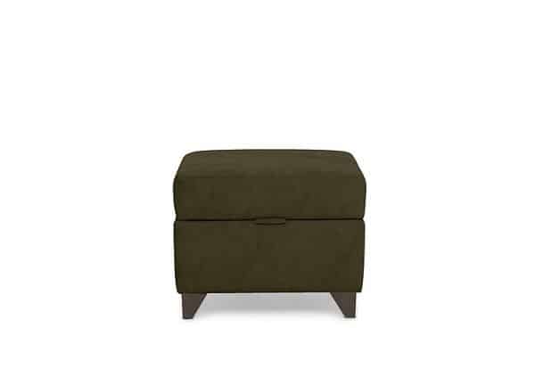 Oh So Glam Farrah Storage Footstool  Khaki | Bed Sava