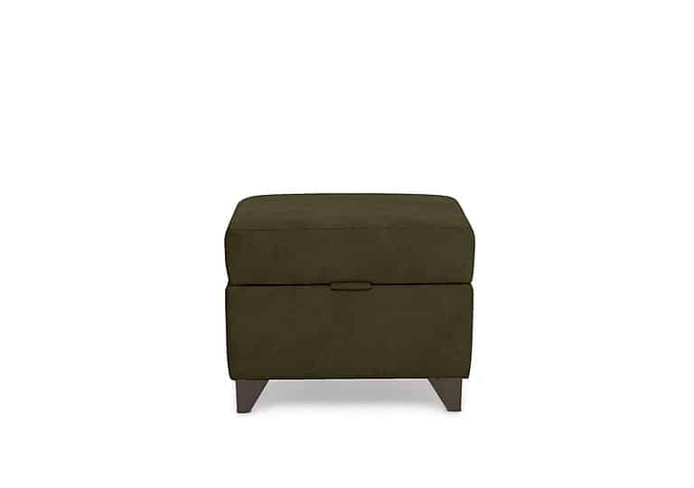 Oh So Glam Farrah Storage Footstool - Khaki