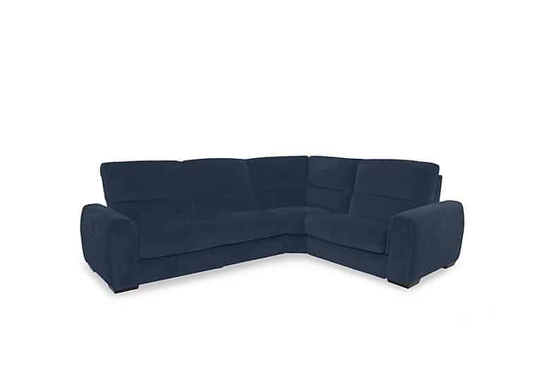 Flex Fabric Small Power Recliner Right Hand Facing Corner Sofa with Storage Arms  Lake Green | Bed Sava