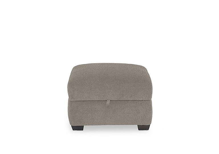 Flex Fabric Storage Footstool - Silver