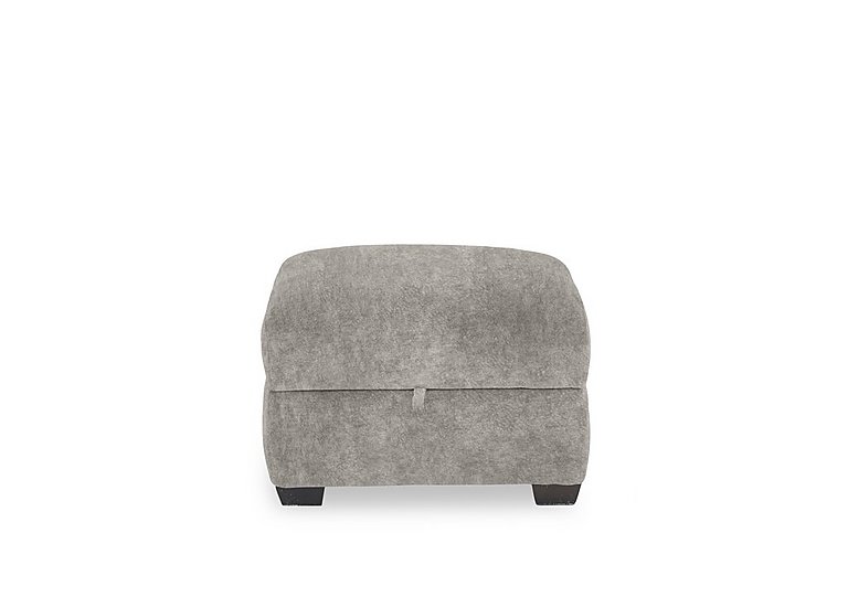 Flex Fabric Storage Footstool - Grey