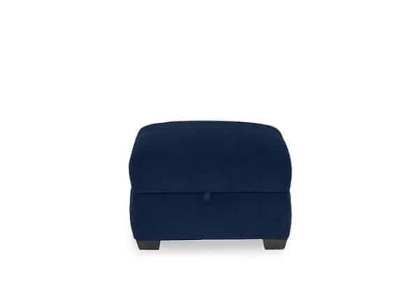 Flex Fabric Storage Footstool  Navy | Bed Sava