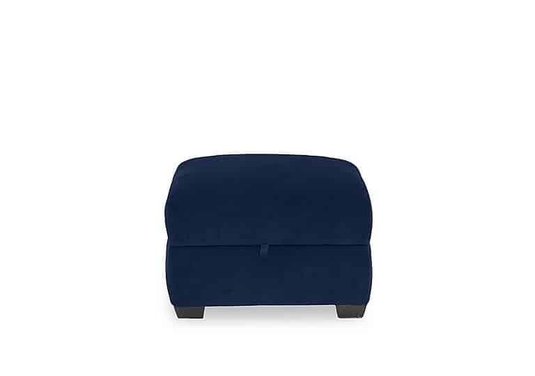 Flex Fabric Storage Footstool - Navy