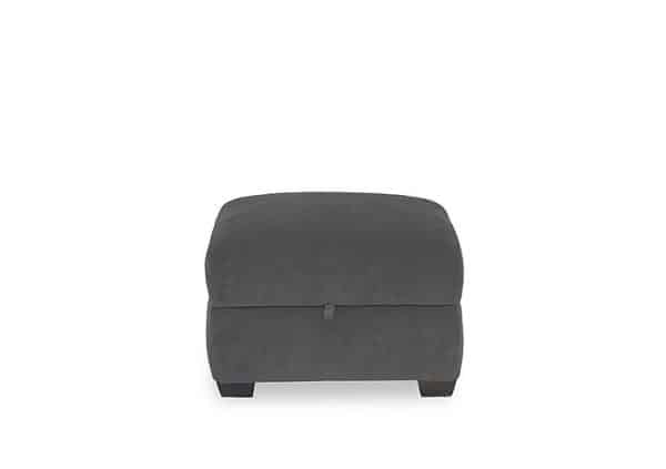 Flex Fabric Storage Footstool  R20 Pewter | Bed Sava