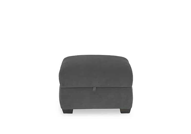 Flex Fabric Storage Footstool - R20 Pewter