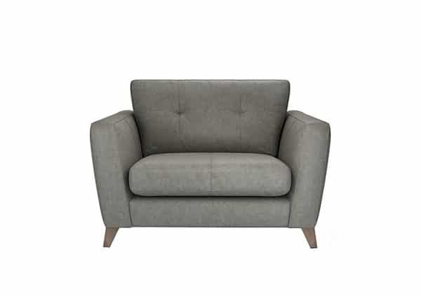 The Lounge Co  Hermione Leather Snuggler  Amonite | Bed Sava