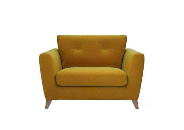 The Lounge Co  Hermione Fabric Snuggler  Golden Spice | Bed Sava