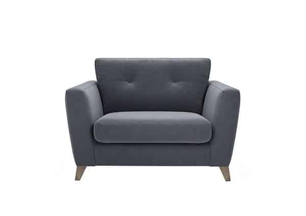 The Lounge Co  Hermione Fabric Snuggler  Rain Cloud | Bed Sava