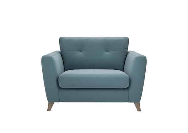 The Lounge Co  Hermione Fabric Snuggler  Shallow Puddle | Bed Sava