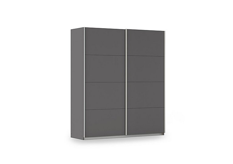 Rauch - Impulse 181cm 2 Door Décor Slider Wardrobe - Metallic Grey