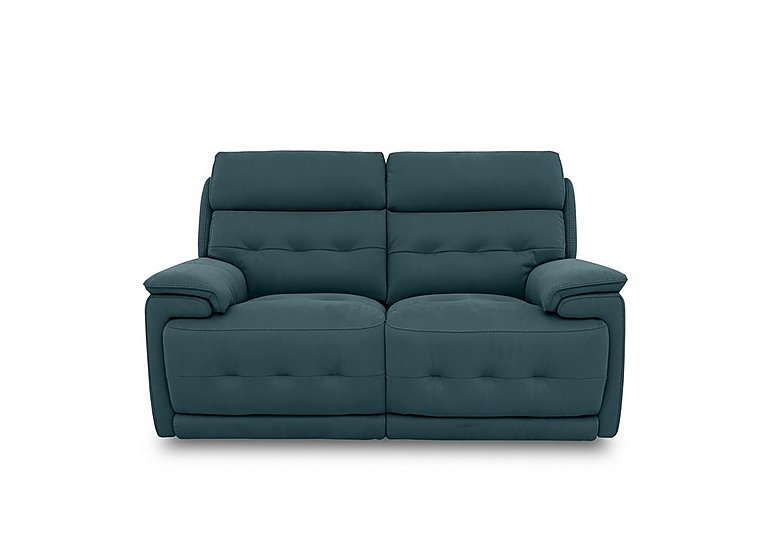 Brescia Fabric 2 Seater Power Recliner Sofa with Power Headrests - Peacock