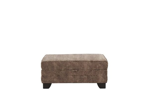 Ariana Fabric Storage Footstool  Dapple Chocolate | Bed Sava