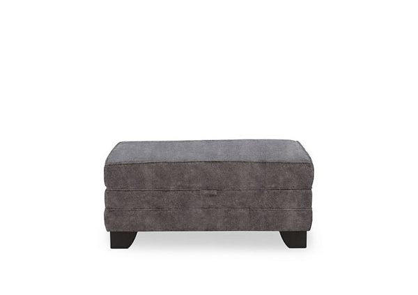 Ariana Fabric Storage Footstool  Moleskin | Bed Sava