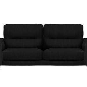 Axel 3 Seater BV Leather Sofa  Classic Black | Bed Sava