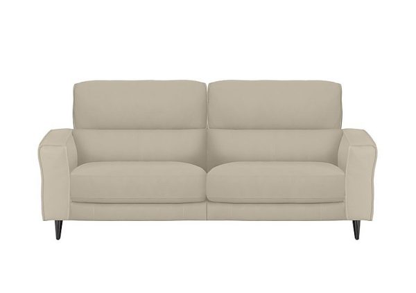 Axel 3 Seater BV Leather Power Recliner Sofa  Dapple Grey | Bed Sava