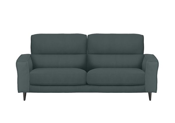 Axel 3 Seater BV Leather Sofa  BV Lake Green | Bed Sava