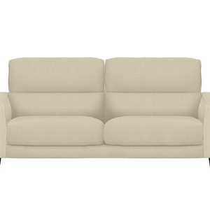 Axel 3 Seater BV Leather Sofa  BV Bisque | Bed Sava