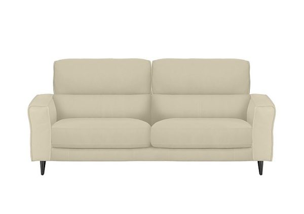 Axel 3 Seater BV Leather Sofa  BV Bisque | Bed Sava