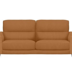 Axel 3 Seater BV Leather Sofa  BV Honey Yellow | Bed Sava