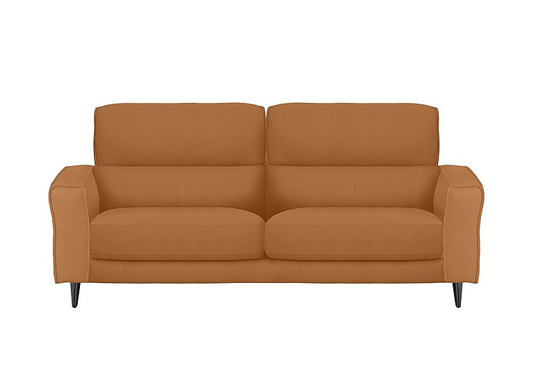 Axel 3 Seater BV Leather Sofa - BV Honey Yellow