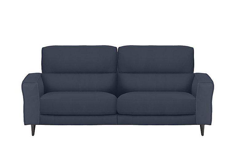 Axel 3 Seater BV Leather Power Recliner Sofa - BV Ocean Blue