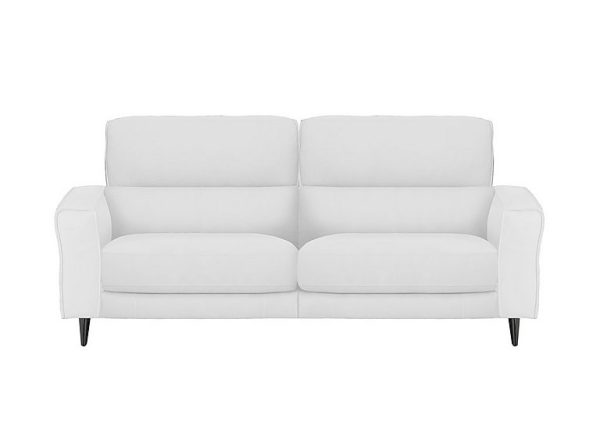 Axel 3 Seater BV Leather Power Recliner Sofa  BV Star White | Bed Sava