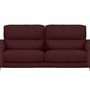 Axel 3 Seater BV Leather Sofa  BV Deep Red | Bed Sava