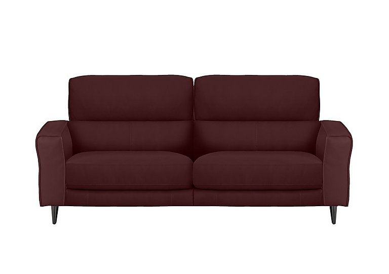 Axel 3 Seater BV Leather Power Recliner Sofa - BV Deep Red