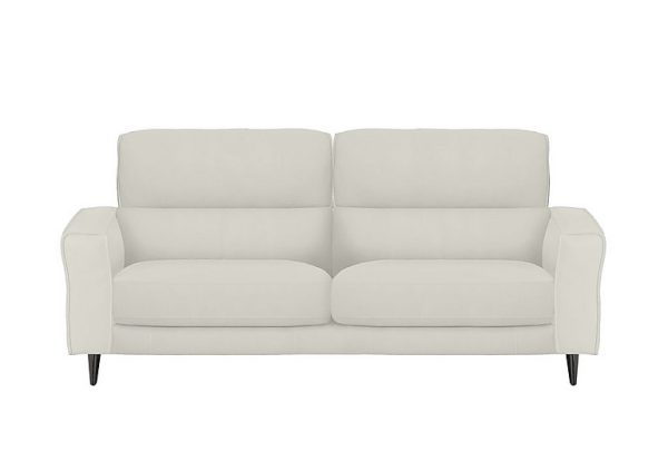 Axel 3 Seater BV Leather Sofa  Frost | Bed Sava