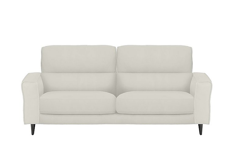 Axel 3 Seater BV Leather Sofa - Frost